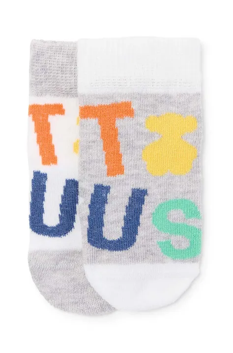 Nogavice za dojenčka Tous 2-pack siva barva