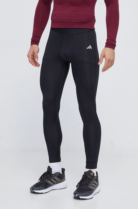 Tréninkové legíny adidas Performance Techfit černá barva, hladké, HP0585