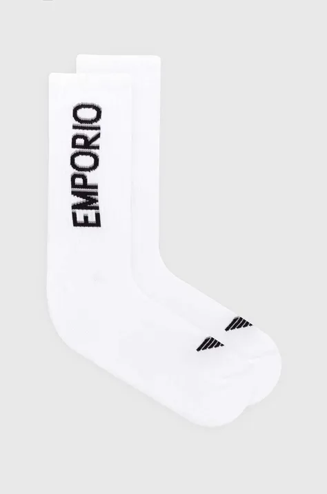 Чорапи Emporio Armani Underwear (3 броя) в бяло