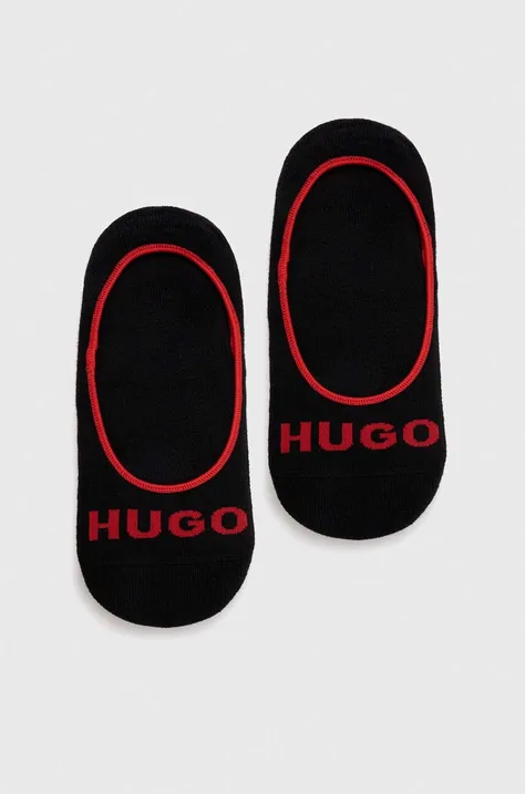 Ponožky HUGO 3-pak pánske, čierna farba, 50514921