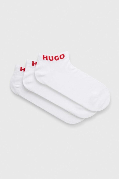 Κάλτσες HUGO 3-pack χρώμα: άσπρο