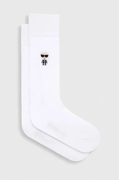 Čarape Karl Lagerfeld za muškarce, boja: bijela, 542102.805504