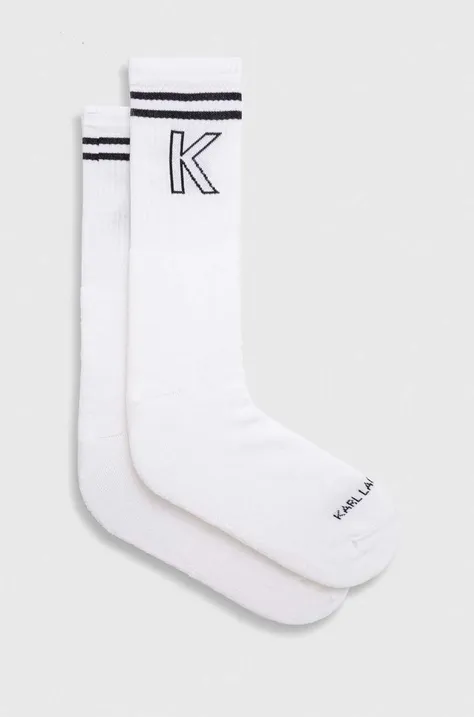 Ponožky Karl Lagerfeld pánské, bílá barva, 542101.805506