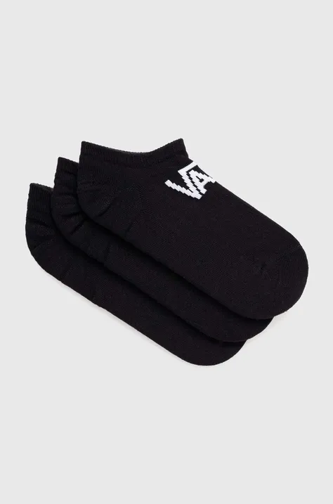 Čarape Vans 3-pack za muškarce, boja: crna