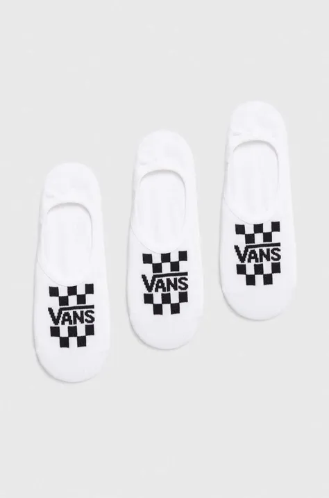 Κάλτσες Vans 3-pack χρώμα: άσπρο
