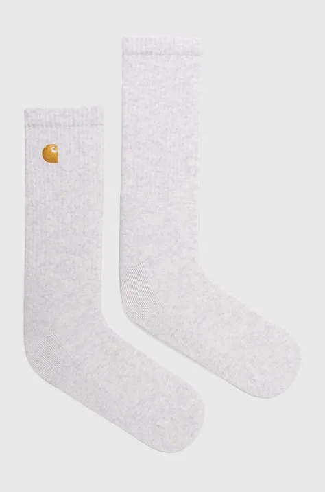 Ponožky Carhartt WIP Chase Socks pánské, šedá barva, I029421.00JXX