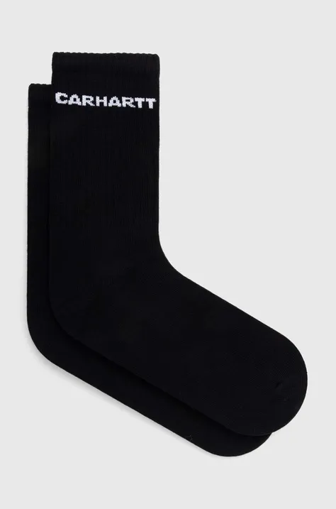 Carhartt WIP sosete Link Socks barbati, culoarea negru, I033005.0D2XX