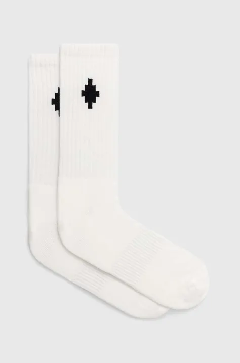 Κάλτσες Marcelo Burlon Cross Sideway Short χρώμα: άσπρο, CMRA015C99KNI0030110