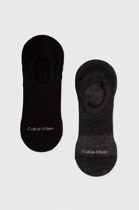 Κάλτσες Calvin Klein 2-pack χρώμα: μαύρο