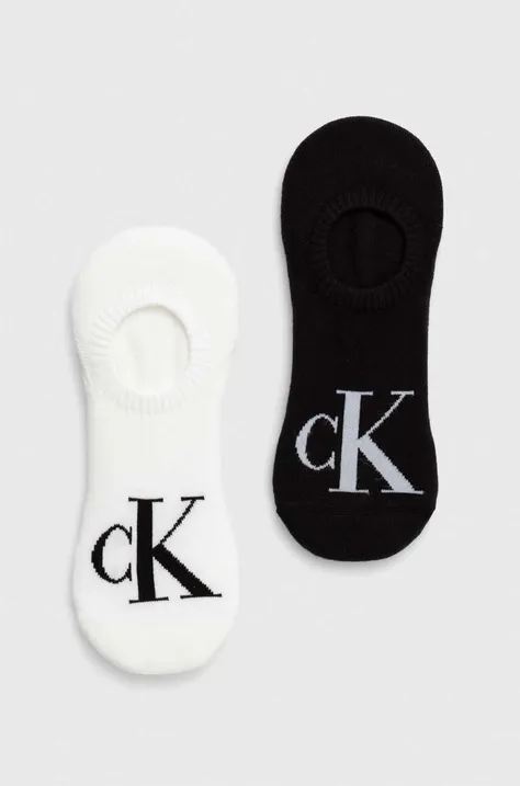 Ponožky Calvin Klein Jeans 2-pack pánské, černá barva