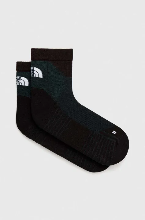 Шкарпетки з домішкою вовни The North Face колір зелений