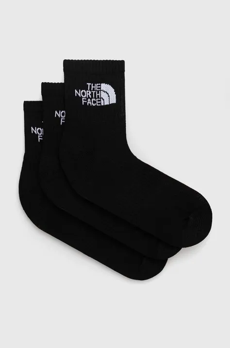 Ponožky The North Face 3-pack pánské, černá barva, NF0A882GJK31