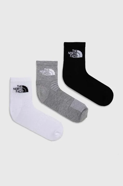 Ponožky The North Face 3-pak pánske, čierna farba