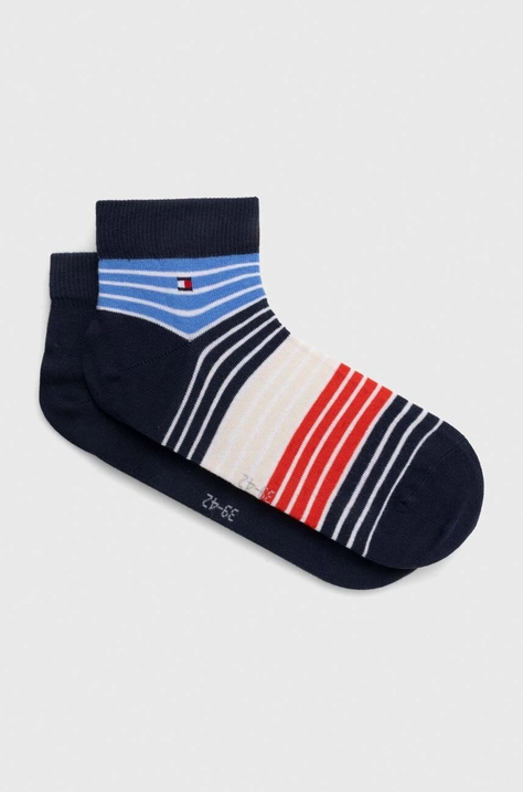 Čarape Tommy Hilfiger 2-pack za muškarce, boja: tamno plava