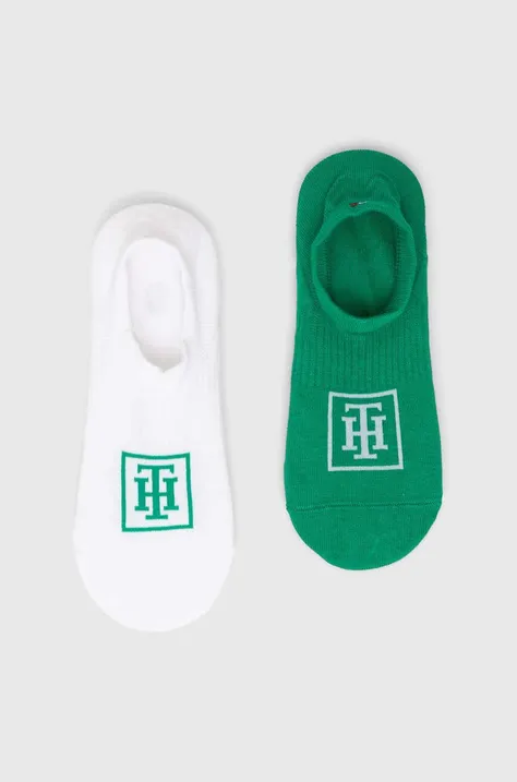 Κάλτσες Tommy Hilfiger 2-pack χρώμα: πράσινο
