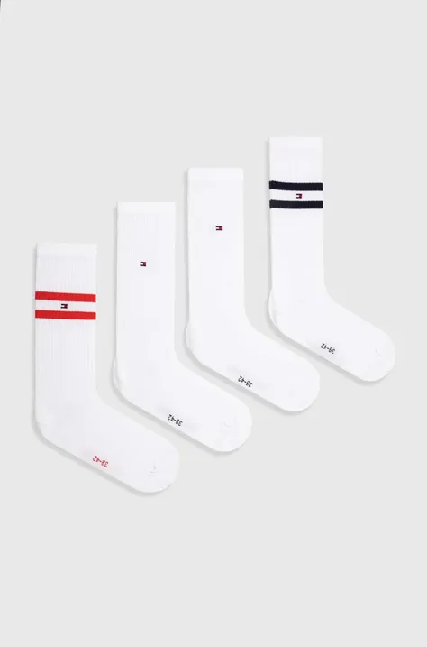 Κάλτσες Tommy Hilfiger 4-pack χρώμα: άσπρο, 701227433