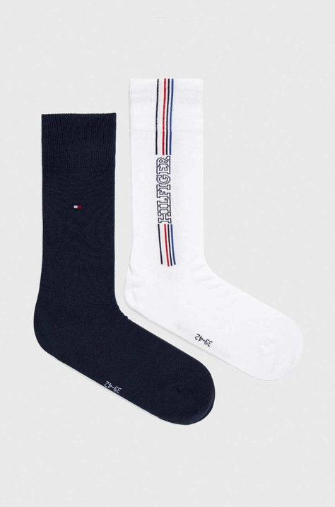 Tommy Hilfiger skarpetki 2-pack męskie kolor biały 701228219