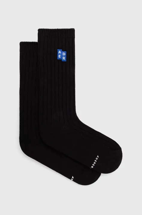 Ader Error socks TRS Tag Socks men's black color BMSGFYAC0301