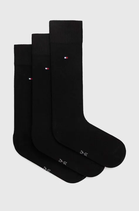 Ponožky Tommy Hilfiger 6-pak pánske, čierna farba, 701229979,