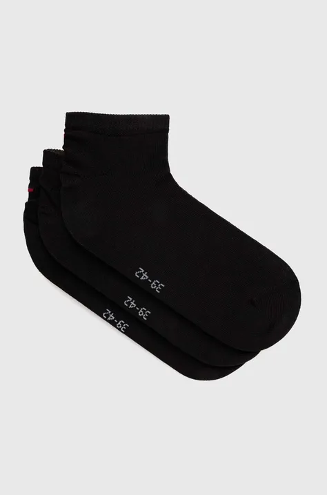 Κάλτσες Tommy Hilfiger 3-pack χρώμα: μαύρο, 701227852