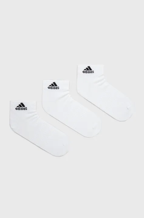 Ponožky adidas 6-pak biela farba, HT3430