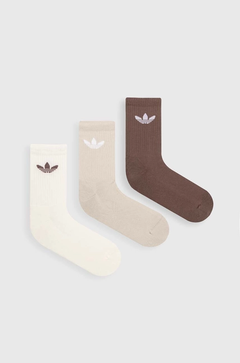 Ponožky adidas Originals 6-pack béžová barva, IT7570