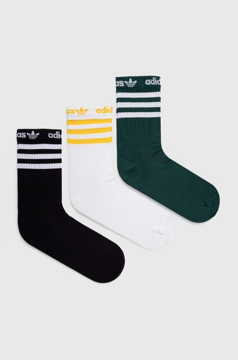 Čarape adidas Originals 3-pack boja: crna