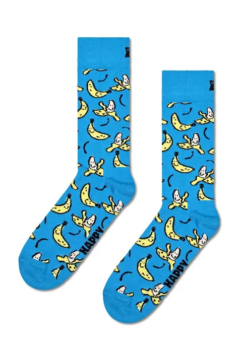 Happy Socks skarpetki Banana Sock kolor niebieski