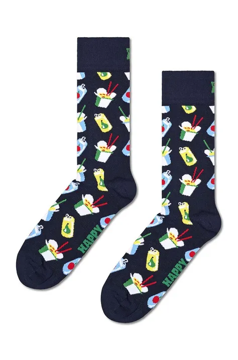 Чорапи Happy Socks Take Away Sock в тъмносиньо