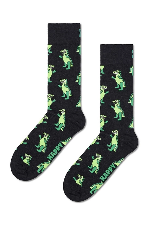 Happy Socks zokni Inflatable Dino fekete