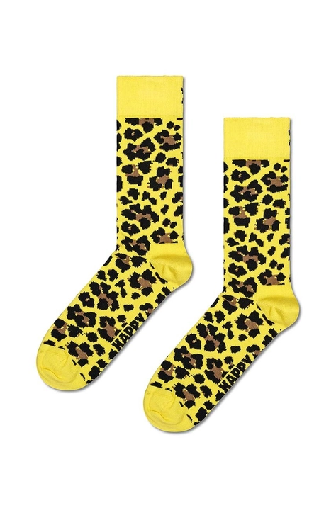 Κάλτσες Happy Socks Leo χρώμα: κίτρινο