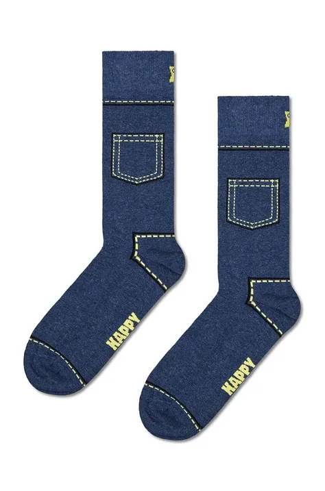Κάλτσες Happy Socks Denim Sock χρώμα: ναυτικό μπλε