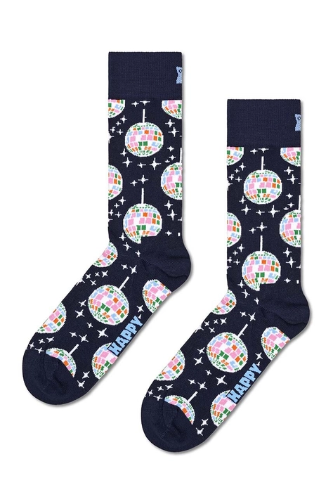 Nogavice Happy Socks Disco Ball Sock mornarsko modra barva