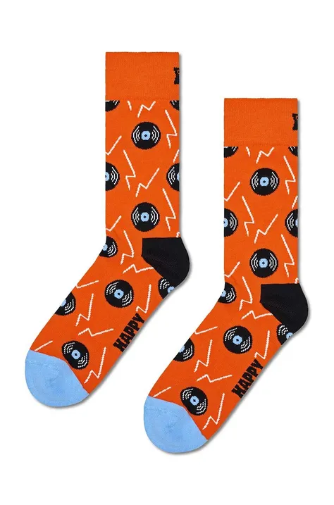 Nogavice Happy Socks Vinyl Sock oranžna barva