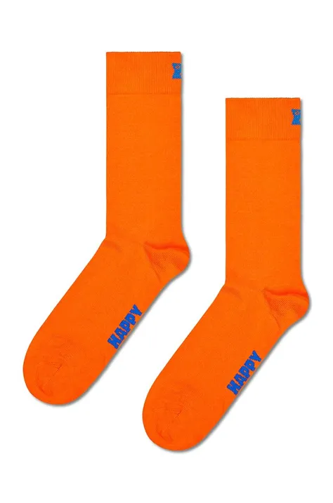 Ponožky Happy Socks Solid Sock oranžová farba