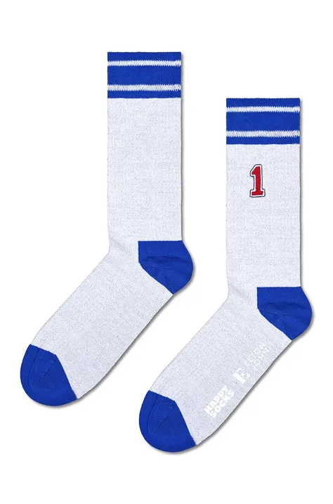 Κάλτσες Happy Socks x Elton John Stadium Mid High χρώμα: άσπρο