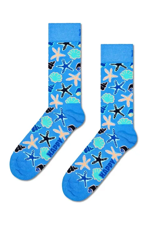 Чорапи Happy Socks Seashells Sock в синьо
