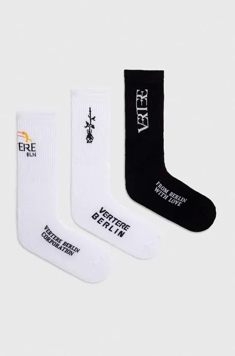 Ponožky Vertere Berlin 3-pak biela farba