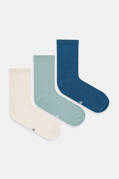 United Colors of Benetton skarpetki 3-pack kolor beżowy 6GRD2701M