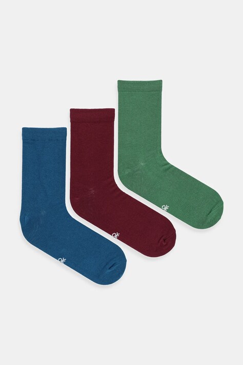 United Colors of Benetton skarpetki 3-pack kolor niebieski 6GRD2701M