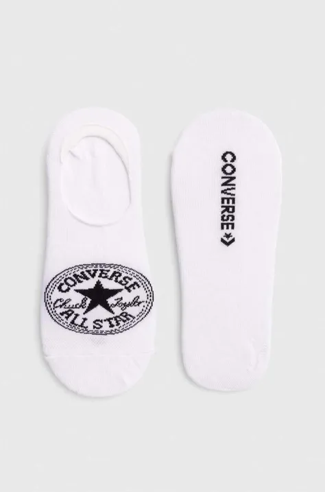 Ponožky Converse 2-pak biela farba