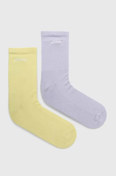 Ponožky Dickies NEW CARLYSS 2-pack fialová barva, DK0A4XJY