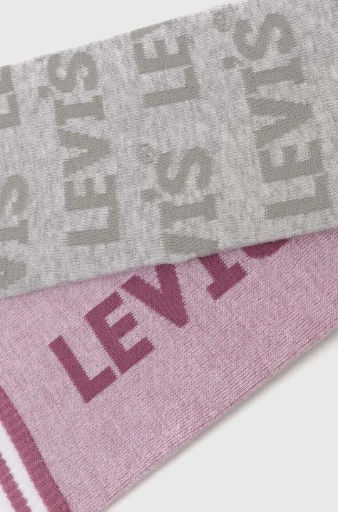 Levi's skarpetki 2-pack kolor różowy