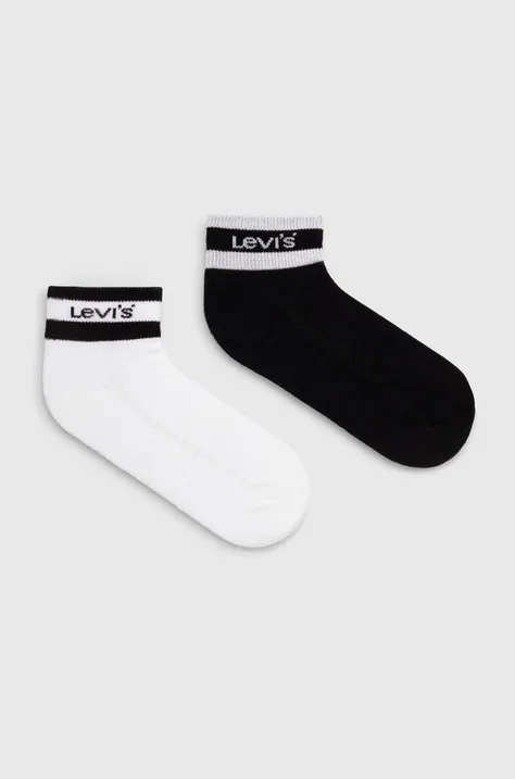 Levi's skarpetki 2-pack kolor biały