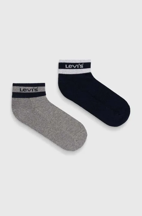 Ponožky Levi's 2-pack tmavomodrá barva