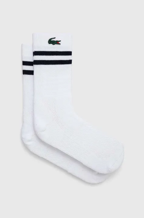 Чорапи Lacoste в бяло
