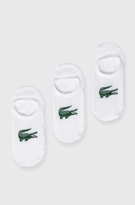 Lacoste sosete 3-pack culoarea alb