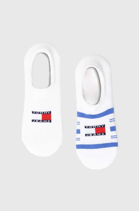 Ponožky Tommy Jeans 2-pak biela farba, 701227803