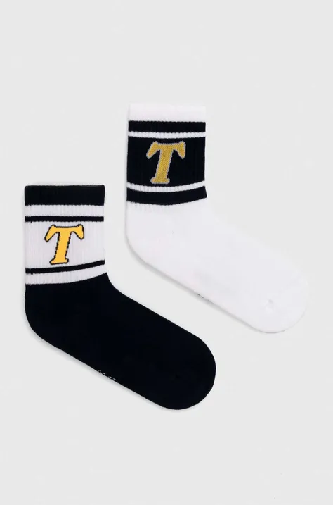 Ponožky Tommy Jeans 2-pak tmavomodrá farba