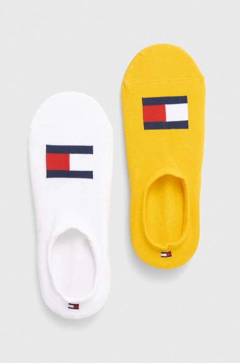 Шкарпетки Tommy Hilfiger 2-pack колір жовтий 701228224